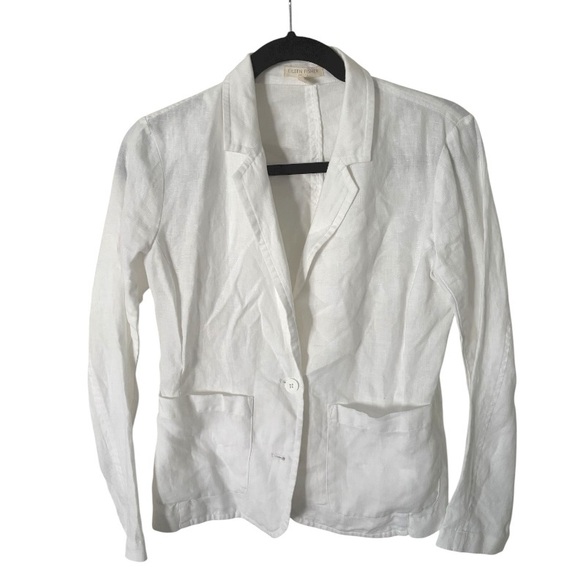 Eileen Fisher Organic Linen Blazer - Picture 2 of 5